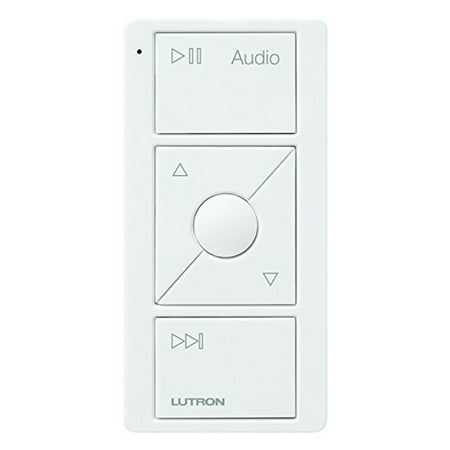 Lutron - Caseta Wireless Pico Smart Remote for Audio, Works with Sonos - White