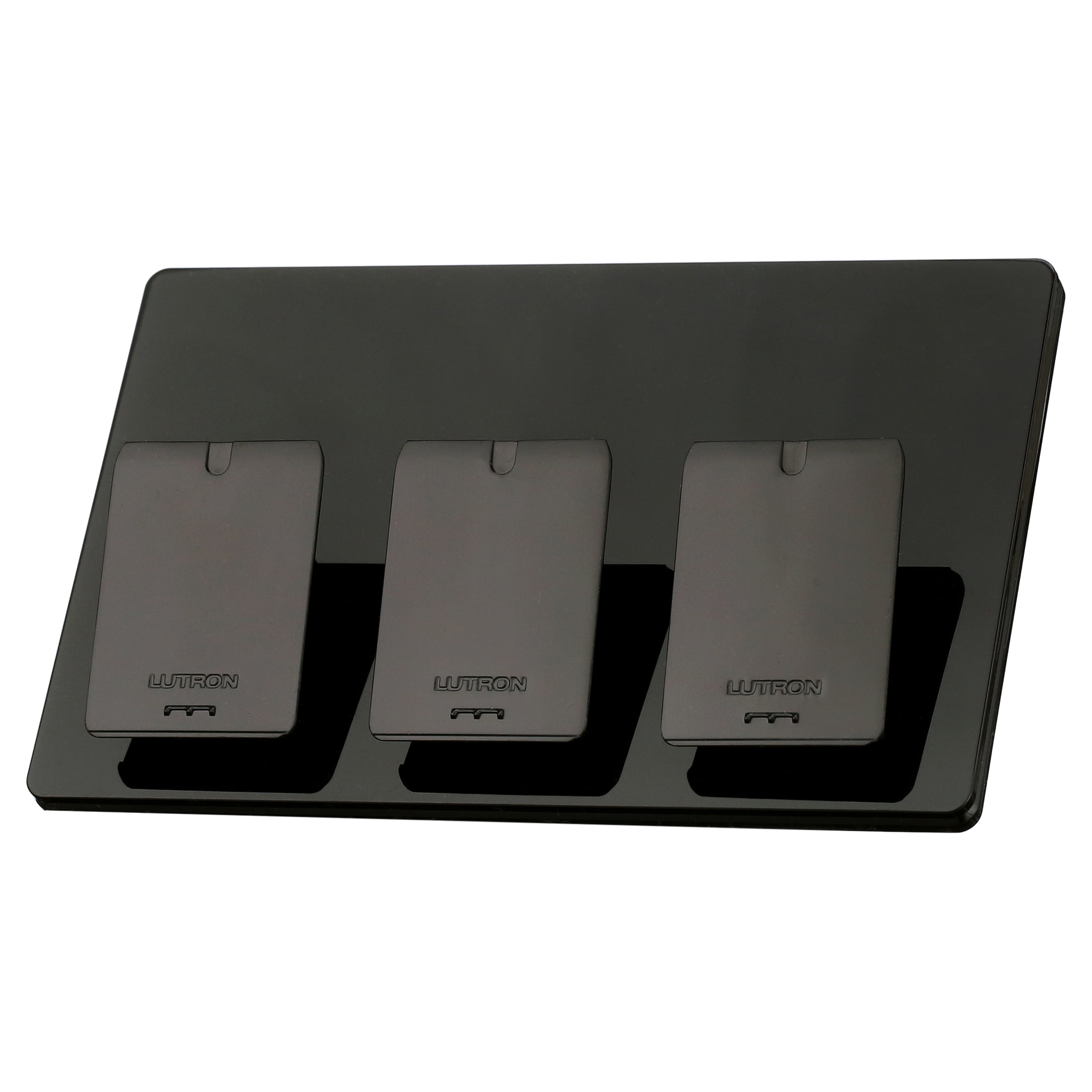 Lutron Caseta Triple Pedestal for Pico Remotes, Black