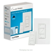 Lutron Caseta Wireless Smart Lighting Dimmer Switch and Remote Kit for Wall and Ceiling Lights, White