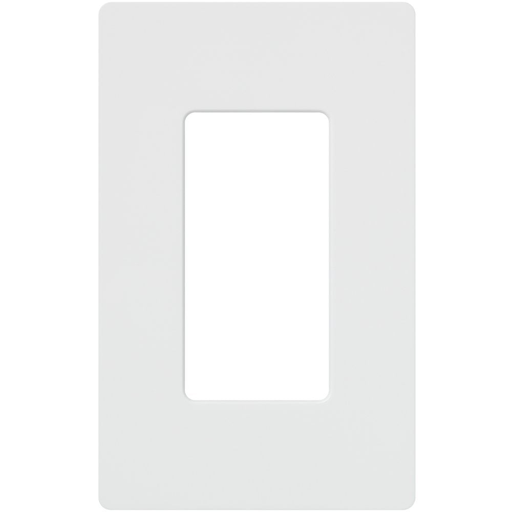 White Gloss 1-Gang Screwless Plastic Wall Plate