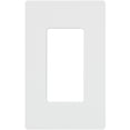 thumbnail image 1 of Lutron Claro 1 Gang Decorator Wallplate, CW-1-WH, White, 1 of 1