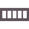 thumbnail image 1 of Lutron Claro  5 Gang Decorator/Rocker Wallplate, Matte, Plum 1-Pack  SC-5-PL, 1 of 1