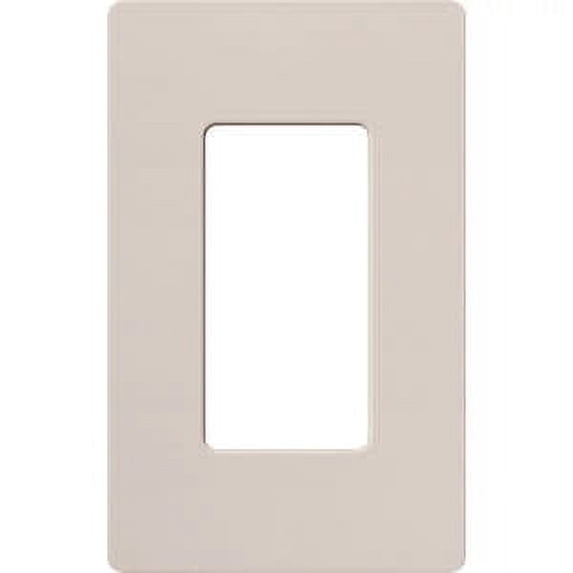 Lutron Claro 1 Gang Decorator Wallplate, SC-1-TP, Taupe Satin Finish
