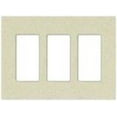 thumbnail image 1 of Lutron SC-3-BI Dimmer/Fan Control Wallplate, 3-Gang, Biscuit, 1 of 7