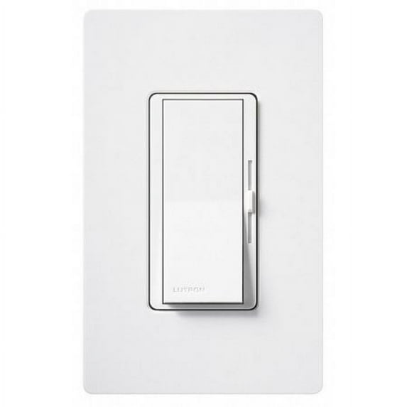 Lutron DVELV-300P-WH 300-Watt Diva Electronic Low Voltage Single Pole Dimmer, White