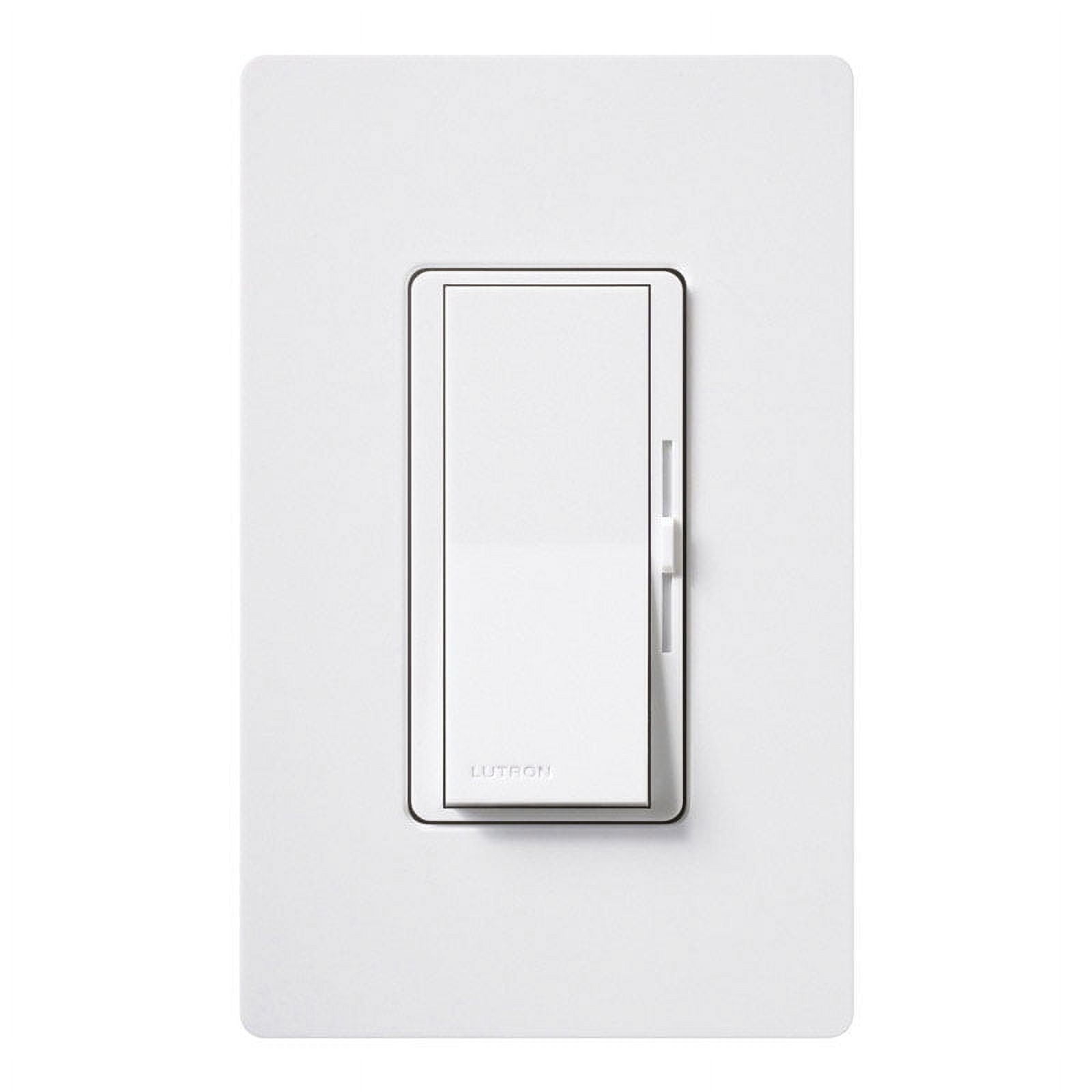 White Smart Rocker Dimmer Switch with Slide Control