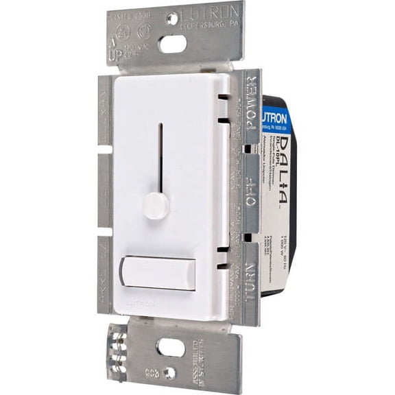Lutron Dalia 1000-Watt Single-Pole Preset Dimmer, White