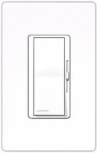 White Gloss Smart Rocker Dimmer Switch with Locator Light