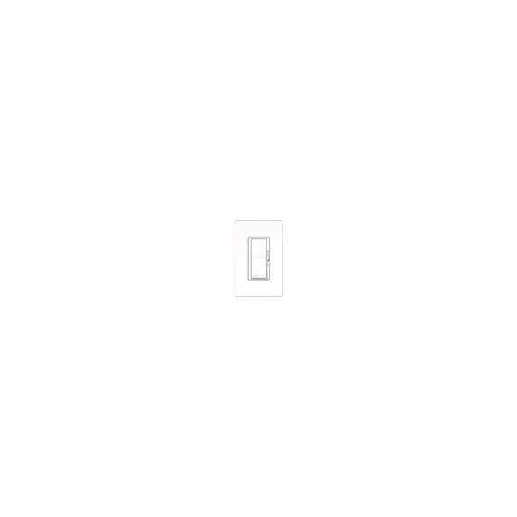 Lutron Diva Gloss White Electronic Single Pole Preset Dimmer