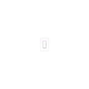 Lutron Diva Gloss White Electronic Single Pole Preset Dimmer