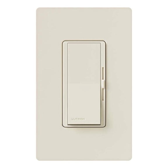 Lutron Light Almond DIVA Dimmer for Dimmable LED/ CFL Bulbs DVCL-153P-LA