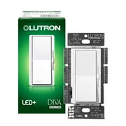 Lutron Diva LED+ Dimmer Light Switch Halogen, and Incandescent Bulbs, 150 Watt