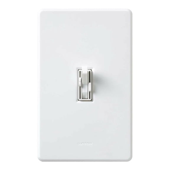 Lutron AY2-LFSQ-WH 1-Pole 3-Way/Speed Fan or Light Control Toggle Switch, 120 VAC, 1.5 Amp, White