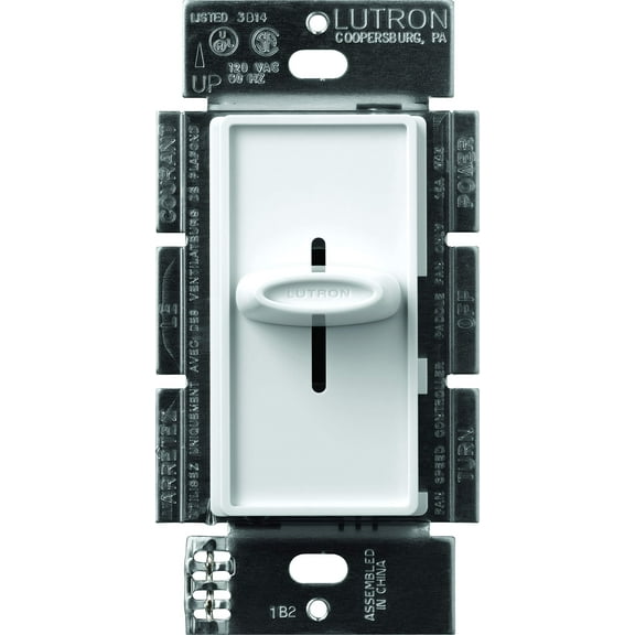 Lutron Electronics Co. SFSQ-F-WH Skylark Fan Control, White