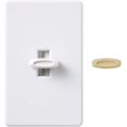 thumbnail image 1 of lutron gl-600h-dk 600-watt glyder single pole dimmer, white/ivory, 1 of 2