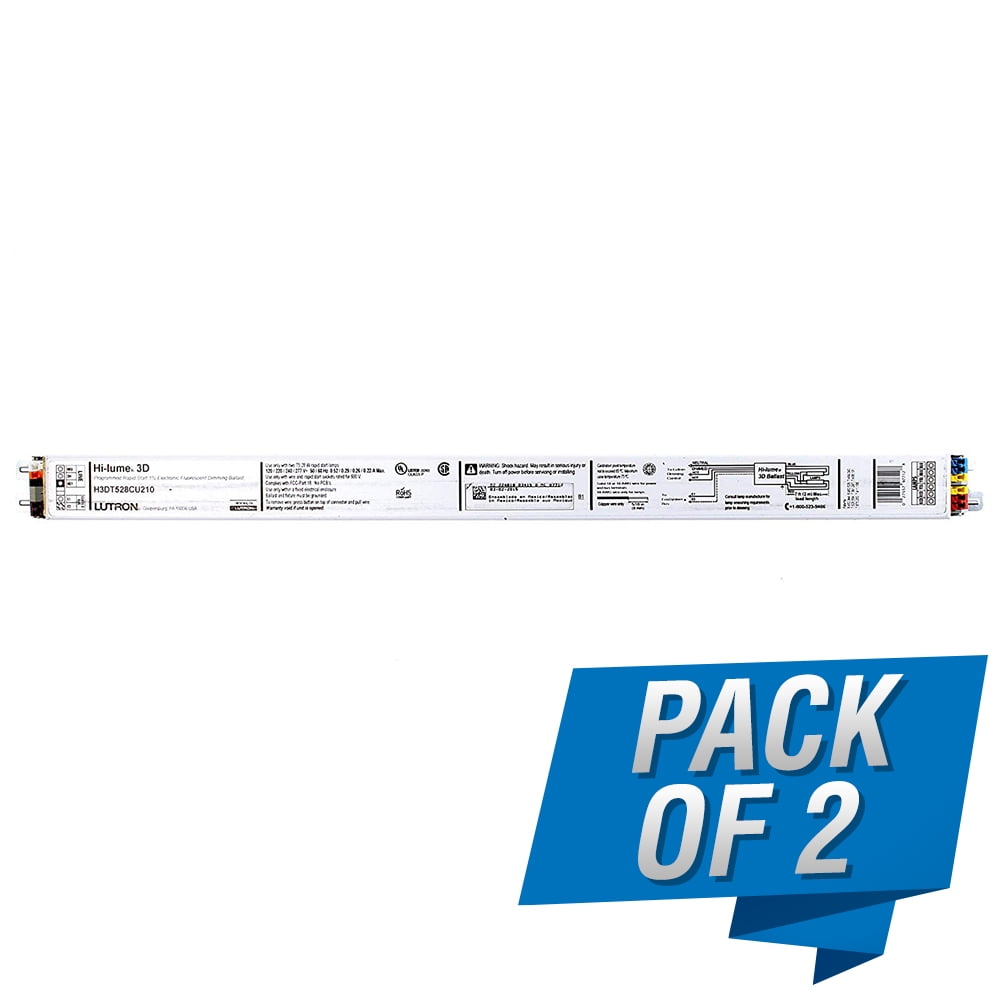 Lutron H3DT528CU210 HILUME 3D Rapid Start Fluorescent Dimming Ballast