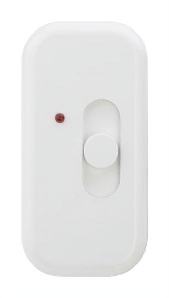 Lutron LC300NLHWH Attache 300watt Single Pole OnCord Lamp Dimmer with Locator Light, White