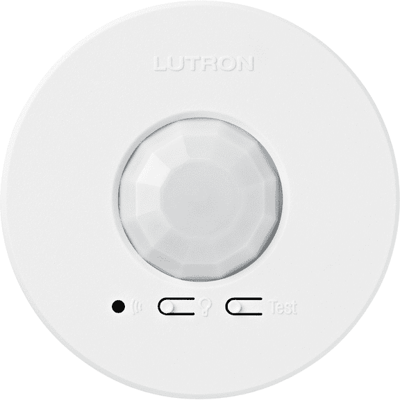 Lutron LRF2-OCR2B-P-WH Radio Powr Savr Wireless Ceiling-Mounted Occupancy/Vacancy Sensor, White