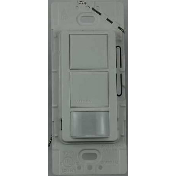 Lutron MS-OPS6-DDV-WH Maestro 6-Amp Single Pole Dual Circuit Occupancy Sensing Switch, White