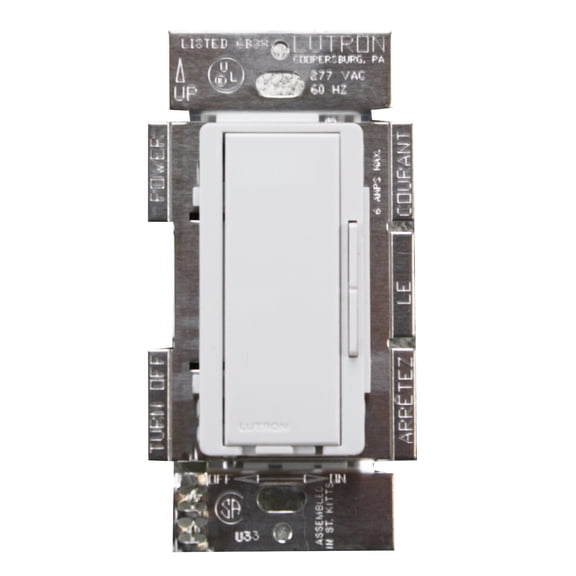 Lutron Ma-R-277-Wh Maestro 277-Volts Multi-Location Companion Dimmer, White