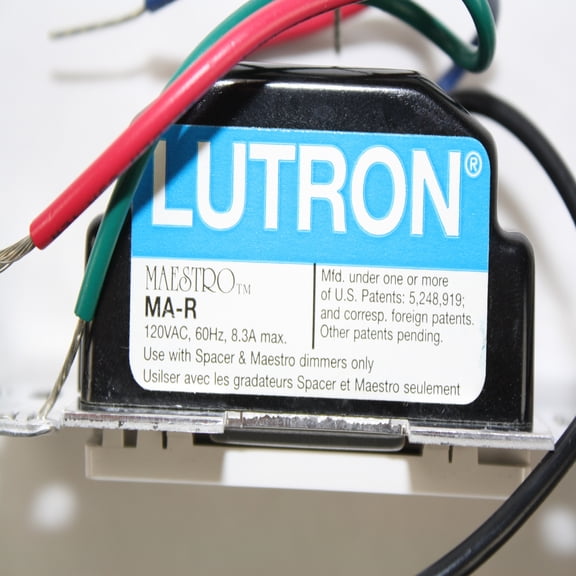 Lutron MA-R-WH Maestro Companion 120V 8.3A Designer Digital Dimmer Switch White