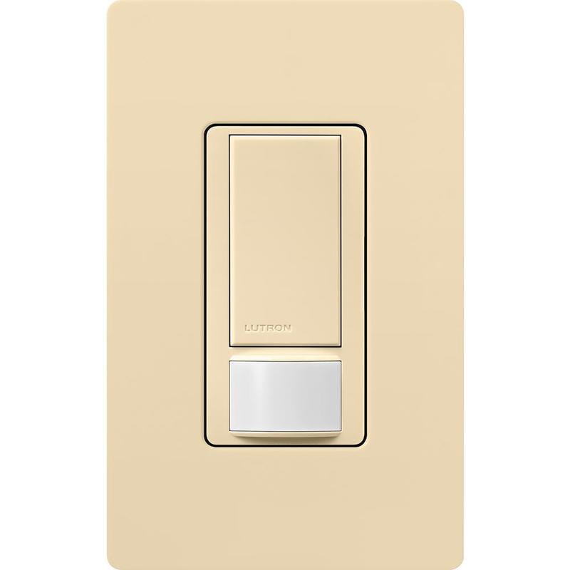 Lutron Maestro MSOPS2HIV Sensor Switch, 2 A, 120 V, 1 Pole, Motion