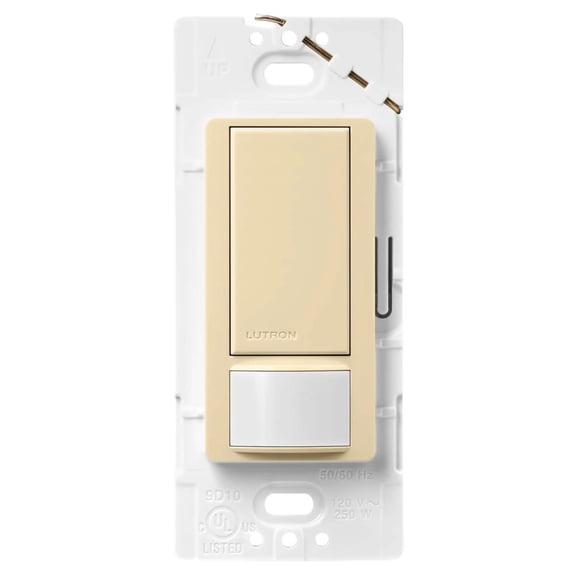 Wall Switch Box Hard Wired Occupancy Sensor, 900 sq. ft. Passive Infrared, Ivory