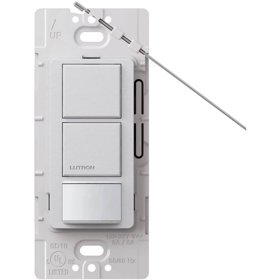 Lutron MS-OPS6-DDV-PD Maestro 6 Amp 120 Volt Single Pole Dual Circuit Motion Sensing