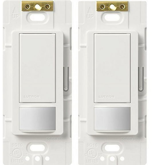 lutron lutron ms-ops6m2-dv-wh maestro 6-amp multi-location dual voltage occupancy sensing switch, white