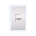 thumbnail image 1 of Lutron NTF-10-WH Nova 120V 16A Fluorescent 3-Wire Hi-Lume Led Single Pole Slide-To-Off Dimmer In White, 1 of 3