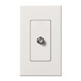 thumbnail image 1 of Lutron Nt-Cj Nova T Coaxial Cable Jack Wall Plate Insert - White, 1 of 1
