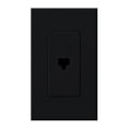 thumbnail image 1 of Lutron Nt-Pj Nova T Single Rj11 Cable Jack Wall Plate Insert - Black, 1 of 1