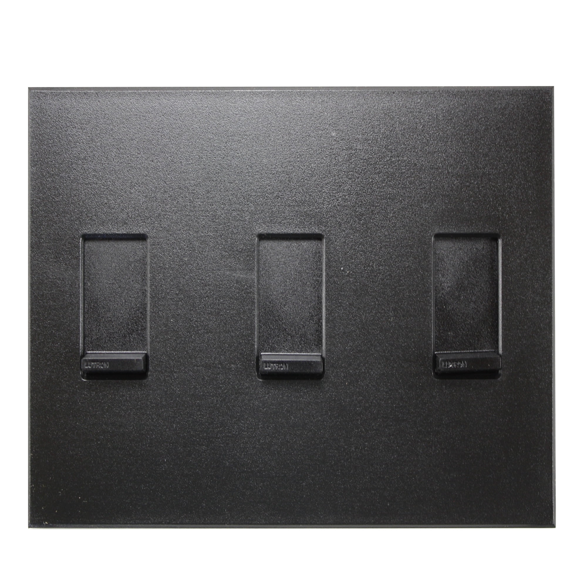 Lutron NtSssNfbBl Black Nova T MultiGang 3 Gang Slide Dimmer