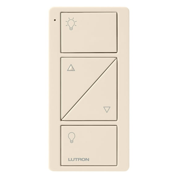 Lutron PJ22BRLGLAL01 Wireless Remote Control, Pico, Light Almond