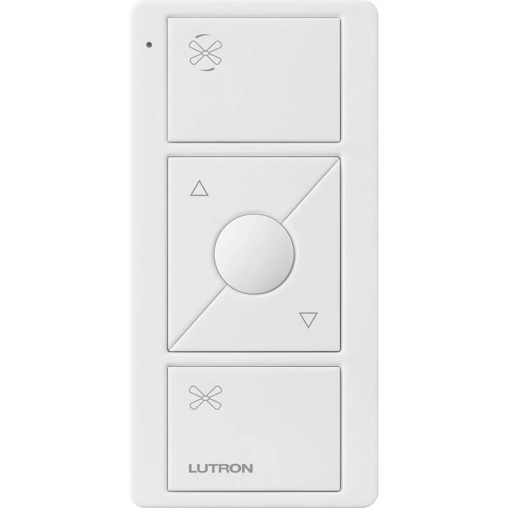 Lutron White Smart Remote for Caseta Fan Speed Control