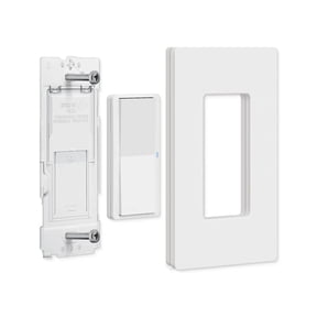 Lutron PJ2W-P2B-WH Pico Paddle Remote Wall-Mounting Kit, Wireless On/Off Control For Smart
