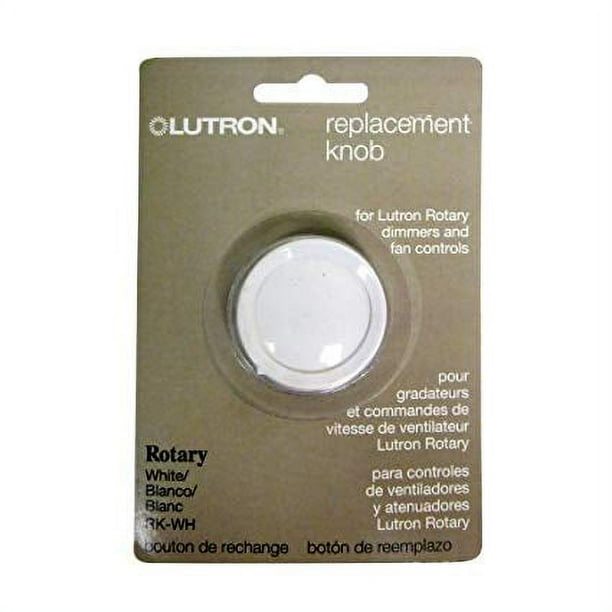 Lutron RKWH Rotary Dimmer Replacement Knob, White