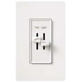 thumbnail image 1 of Lutron S2-Lfsq-Wh Skylark Dimmer & Fan Control, White, 1 of 2