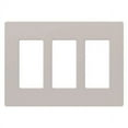 thumbnail image 1 of Lutron SC-3-TP Claro Three-gang Wallplate Taupe, 1 of 7