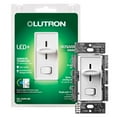 thumbnail image 1 of Lutron Skylark Incandescent/Halogen/LED/CFL White Slide Dimmer Switch, 1 of 21