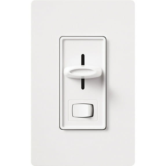 lutron slv-600p-iv ivory skylark single pole magnetic low voltage light dimmer switch 600va