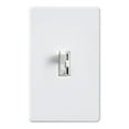 Lutron Tgcl153pWh3 120v White Ariadni Toggle Switch With Glide