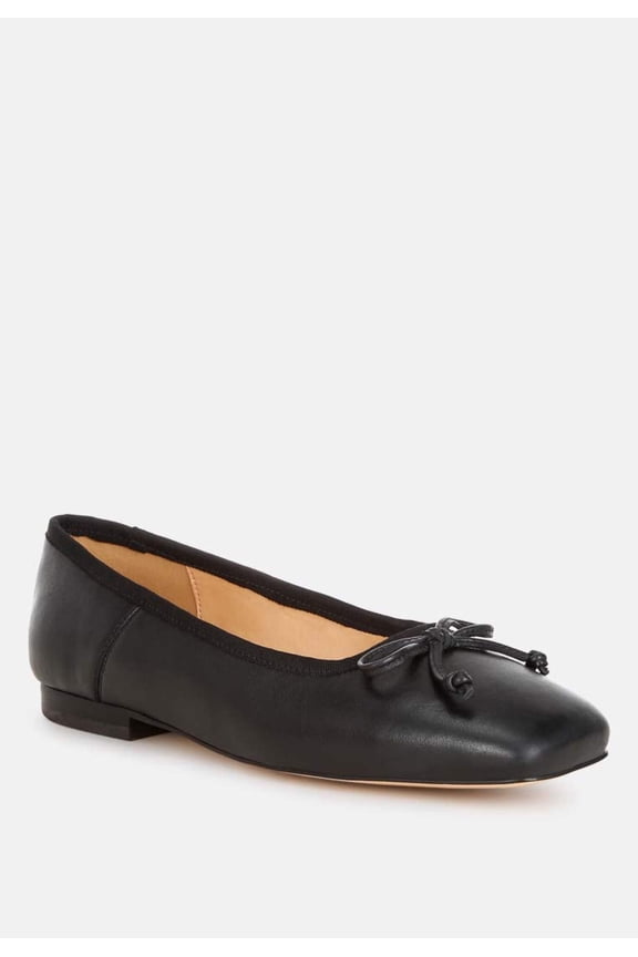 Lutten Square-Toe Bow Ballerinas