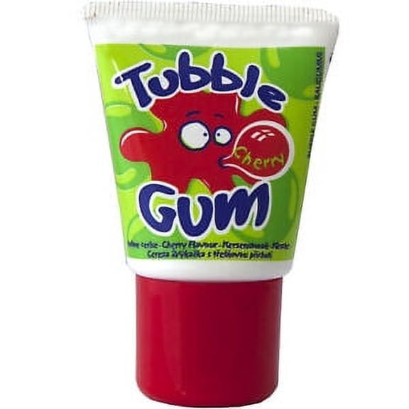Lutti Tubble Color: CHERRY chewing gum in a tube -35g-Made in France