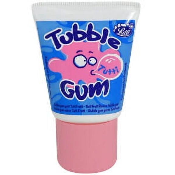 Lutti Tubble Color: TUTTI Frutti gum in a tube -35g-Made in France