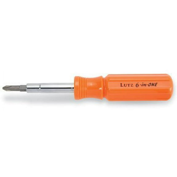Lutz 26030 6-in-One Screwdriver - Orange