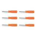 thumbnail image 1 of Lutz 6-in-1 Pocket Size Orange Screwdriver, 26030 (Pack of 6), 1 of 1