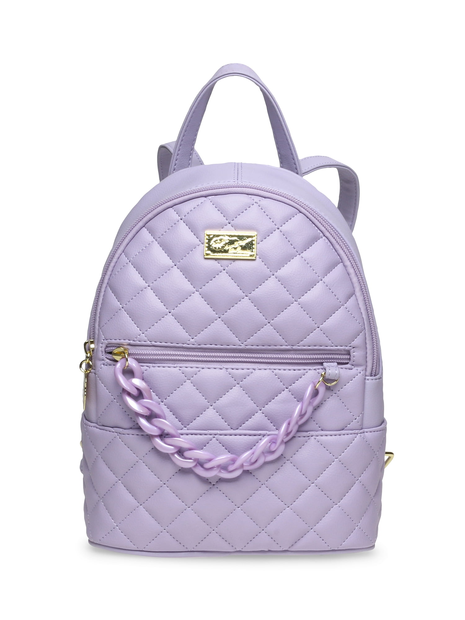 Luv Betsey By Betsey Johnson Women's Quilted Backpack with Chain