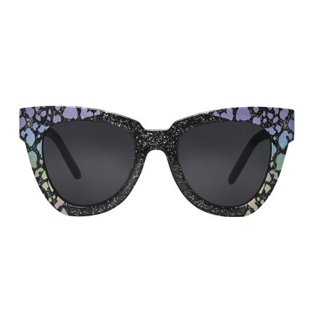 Luv Betsey CateyeBlack Women's Sunglass