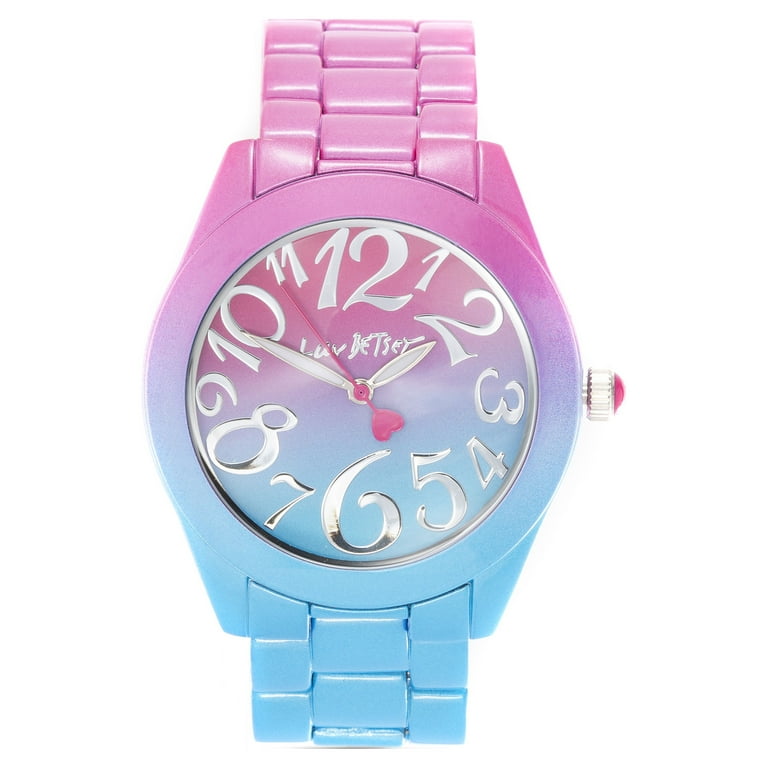 Pink and blue discount watch